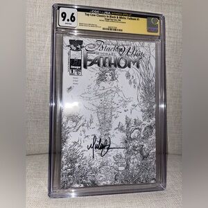 Top Cow Classics In Black & White: FATHOM #1 Signed by MICHAEL TURNER CGC 9.6